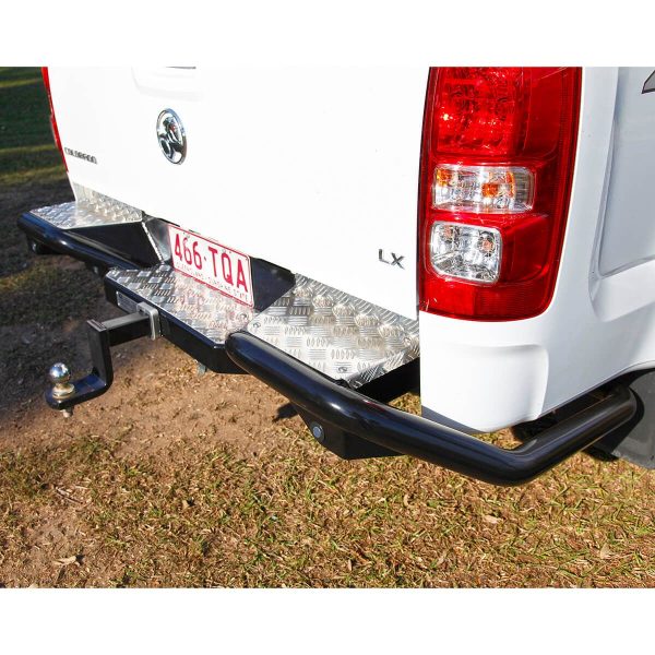 RB6 Steel Rear Protection Step Towbar 63mm Tube Black P/C